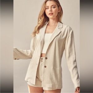 Miou Muse linen blazer
